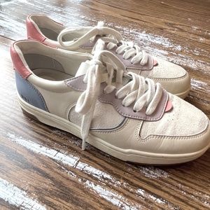 Madewell Court Sneakers in Colorblock Leather and Nubuck
